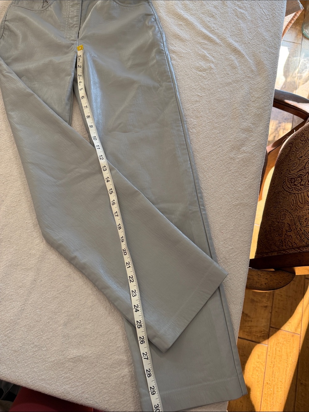 Wilfred Straight-Leg Pants in Light Blue-Gray